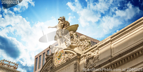 Image of Grand Central Station Exterior view in New York City