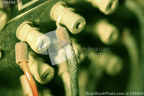 Image of green tinted screws