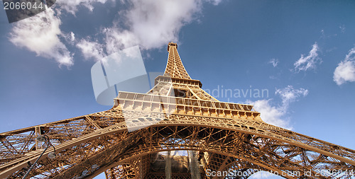 Image of Beautiful view of Eiffel Tower in Paris