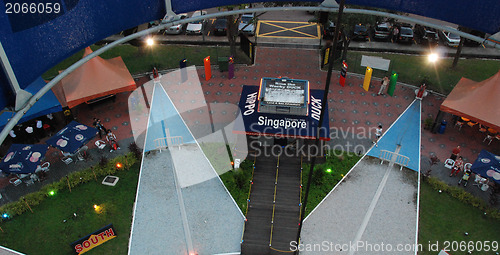 Image of Aerial view of Singapore from Hot-Air Balloon