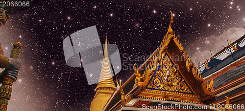 Image of Thailand. Beautiful colors of Famous Bangkok Temple - Wat Pho