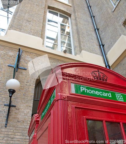 Image of Red Telephone Booth on a classic London Street