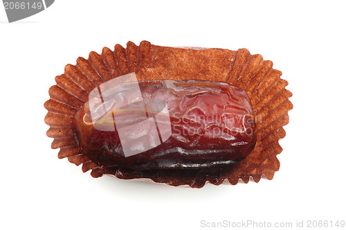 Image of Fresh dates over white background 