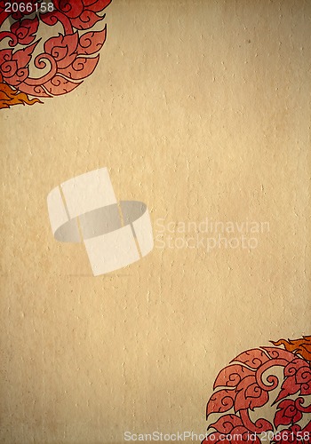 Image of art antique thai tradition stripe background with space 