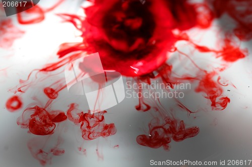 Image of blood red