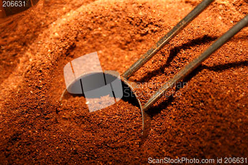 Image of ground coffee