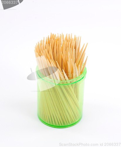 Image of Toothpicks on a white background 