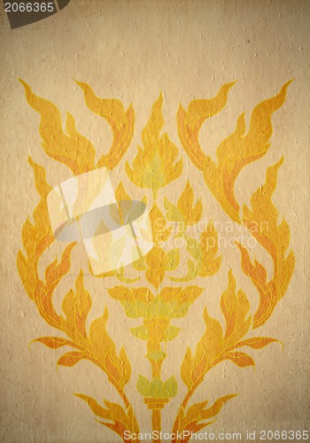 Image of art antique thai tradition stripe background with space 