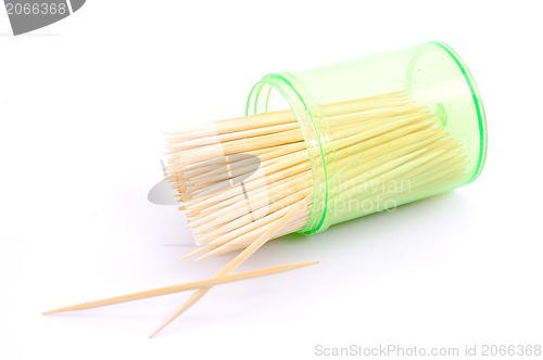 Image of Toothpicks on a white background 