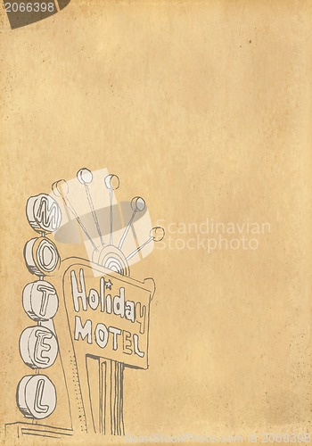 Image of paper vintage with Texas  background 