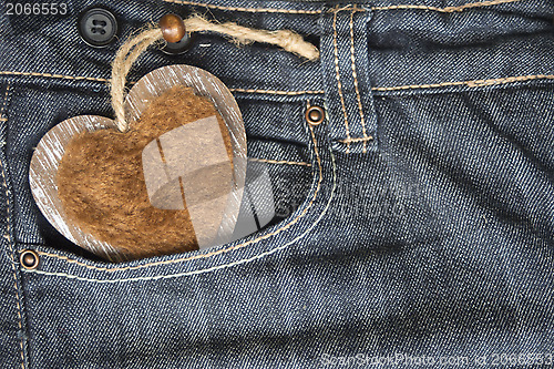 Image of I love you, jeans and heart