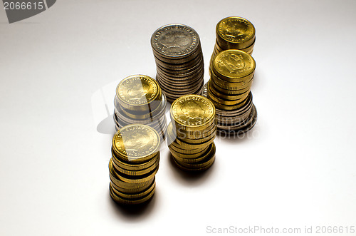 Image of piles of coins