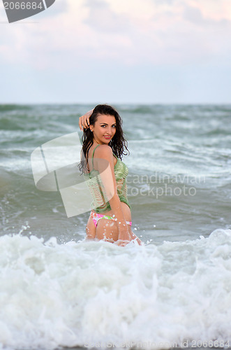 Image of Sexy wet young woman