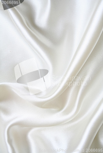 Image of Smooth elegant white silk as background