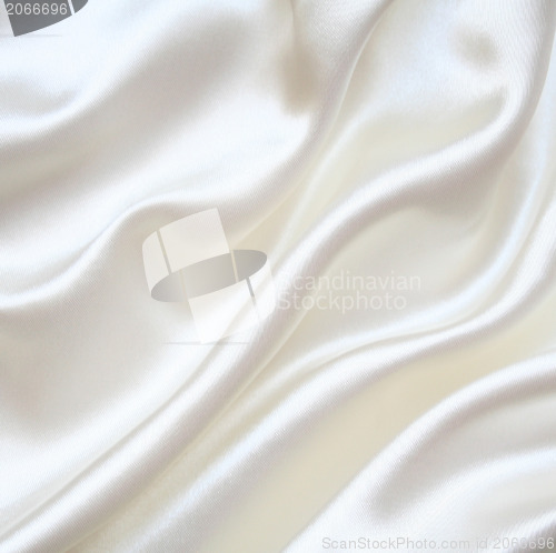 Image of Smooth elegant white silk as background