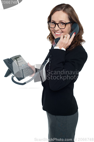 Image of Business professional on phone