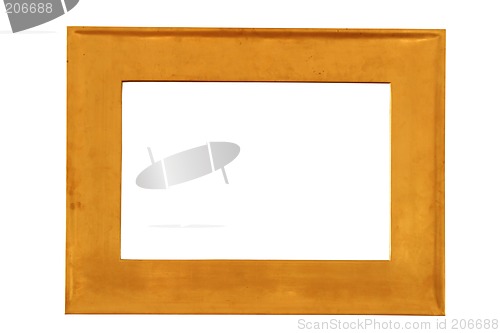 Image of golden frame with clipping path