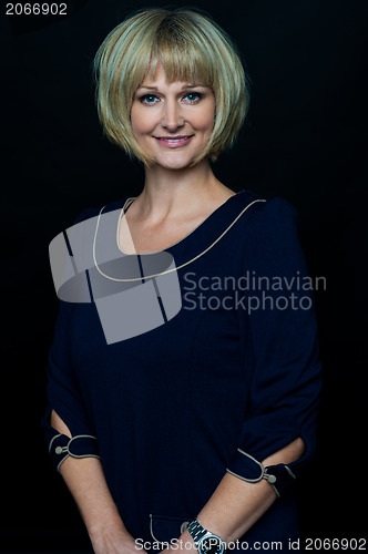 Image of Gorgeous middle aged elegant woman portrait