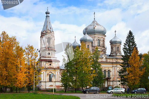 Image of Stritennya Church of the Lord in the city of Vytegra. Russia