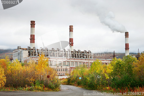 Image of Thermal power station in northern Russia