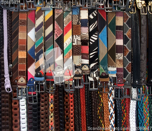 Image of colorful belts