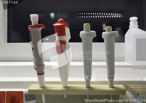 Image of various pipettes