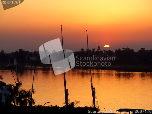 Image of river Nile sundown