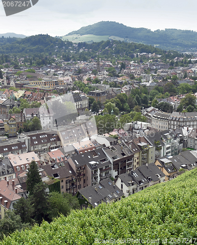 Image of Freiburg im Breisgau at summer time