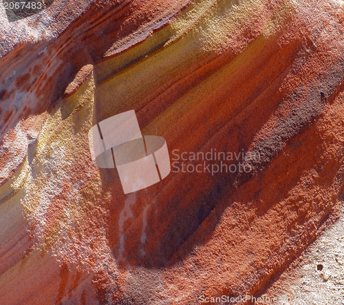 Image of colorful rock formation