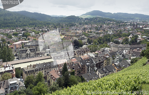 Image of Freiburg im Breisgau at summer time
