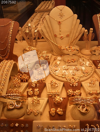 Image of golden jewellery