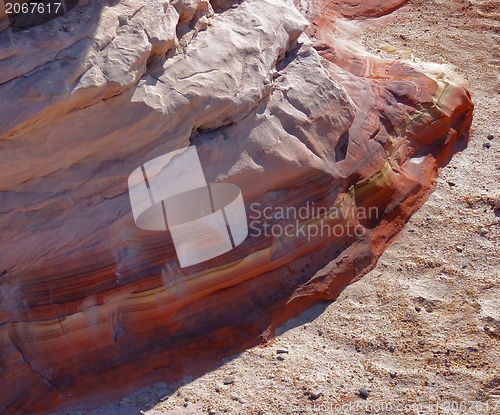 Image of colorful rock formation