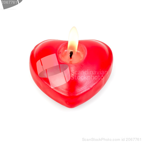 Image of Hearts one in the form of burning candles