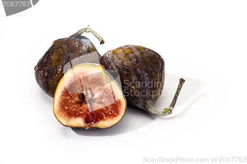 Image of ripe figs isolated