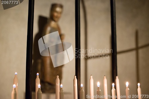 Image of Lit candles