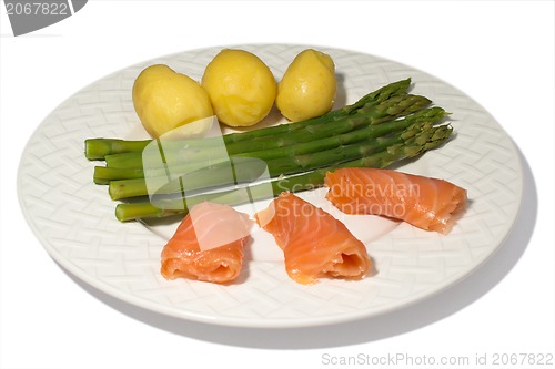Image of Asparagus with Salmon