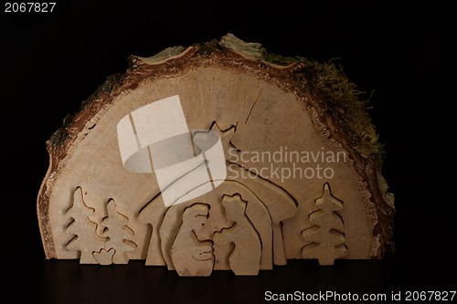 Image of christmas crib. nativity scene