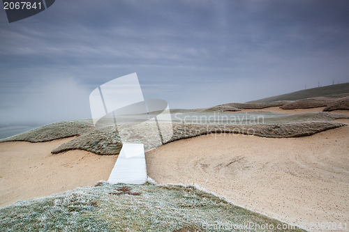 Image of On the golf course in winter