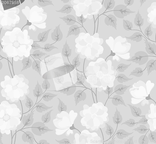 Image of Light abstract seamless flower background