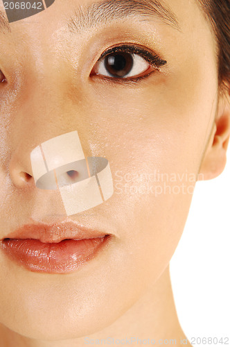 Image of Closeup of Asian woman.