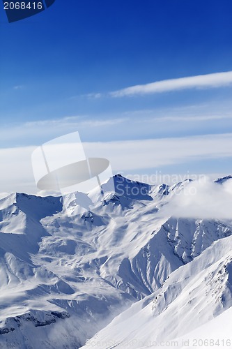 Image of High mountains in winter