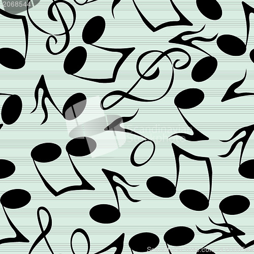 Image of Musical notes pattern