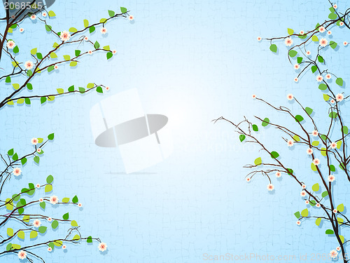 Image of Floral tree illustration