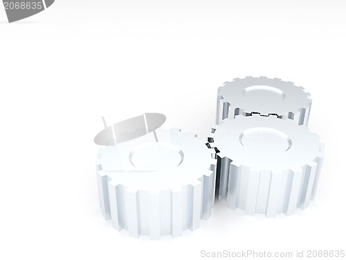 Image of linked metal gears
