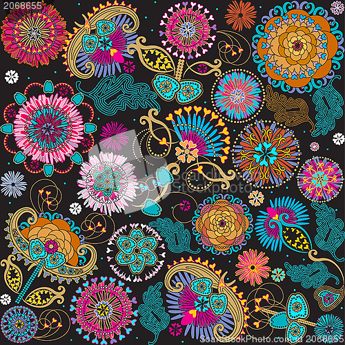 Image of flowers rainbow