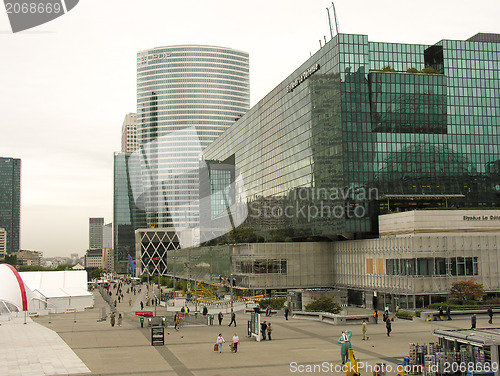 Image of PARIS - OCT 10: Panorama of La Defense on October 10, 2009 in Pa