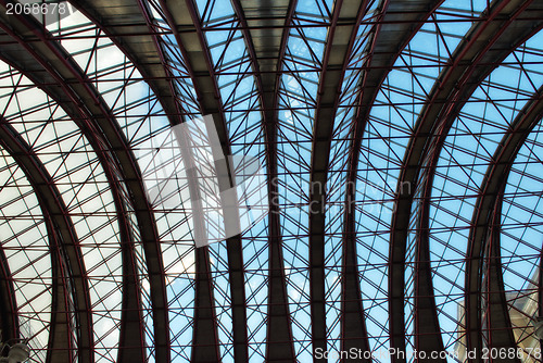 Image of Underground station ceiling and textures in London