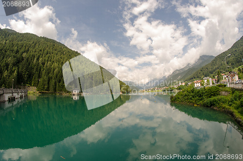 Image of Dolomites Landscape and Mountains in Summer Season