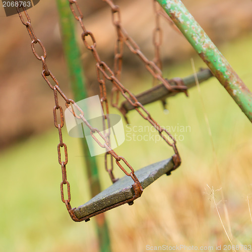 Image of Closeup of swings