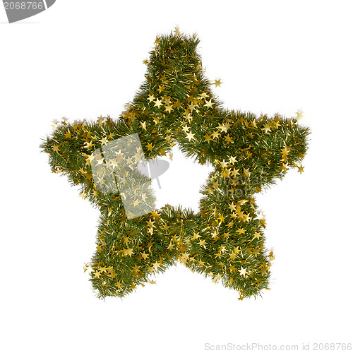 Image of Christmas star ornament isolated 